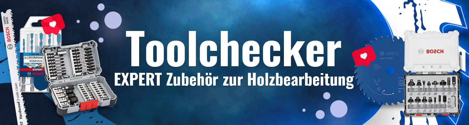 Headerbild Toolchecker Expert Zubehör Holz