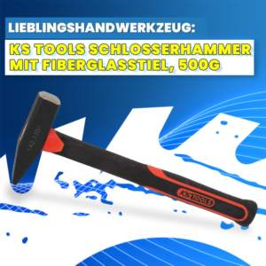 Bild vom KS Tools Schlosserhammer mit Fiberglasstiel, 500g