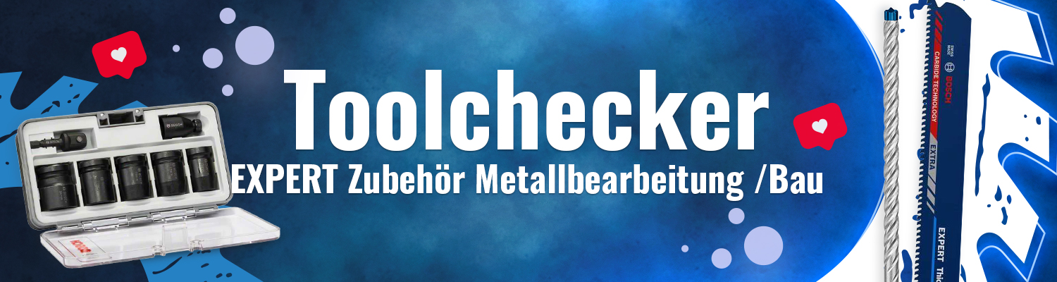 Headerbild Toolchecker Zubehör Metall und Bau